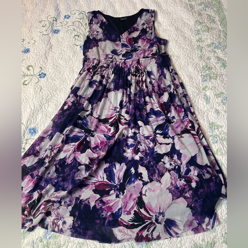 Simply Vera Vera Wang Purple and Black Dress